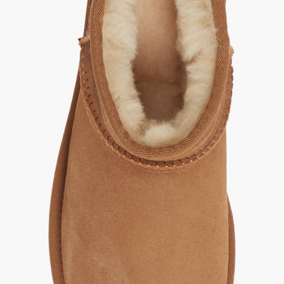 🆕UGG Ultra Mini Classic Boot Shearling Lined Chestnut Suede NIB 100% Authentic - Picture 5 of 11